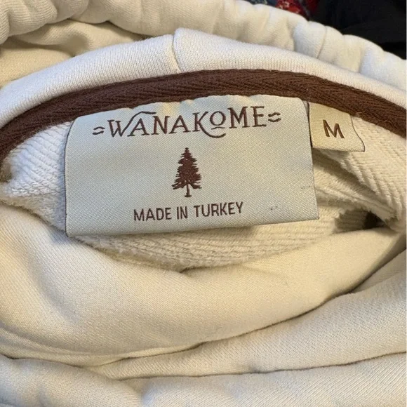 Wanakome Blue and Orange Cowl Neck Hoodie Size Medium - Picture 7 of 9